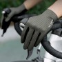 Rockbros Breathable Full Finger Cycling Gloves, Size: M - Green