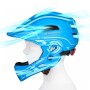 Wozinsky Kids Full Face Bike Helmet with USB Rear Light S - Blue