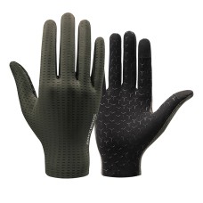Rockbros Breathable Full Finger Cycling Gloves, Size: XL - Green