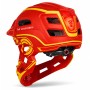 Wozinsky Kids' Full Face Bike Helmet with USB Rear Light S - Red and Yellow