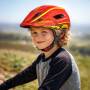 Wozinsky Kids' Full Face Bike Helmet with USB Rear Light S - Red and Yellow