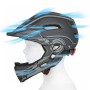 Wozinsky Kids' Full Face Bike Helmet with USB Rear Light S - Gray