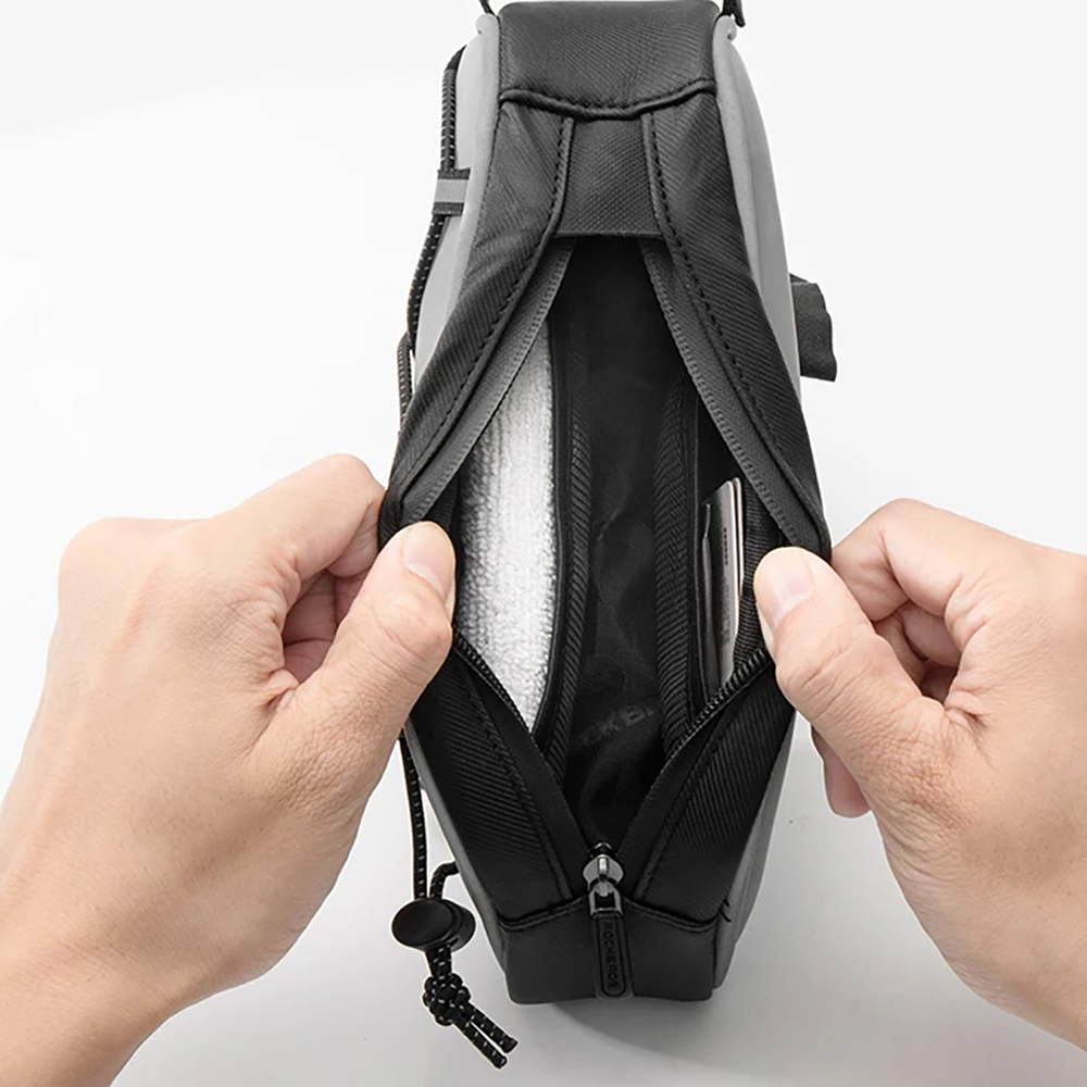 Rockbros 3012010901 bicycle frame bag 0.9 l - silver