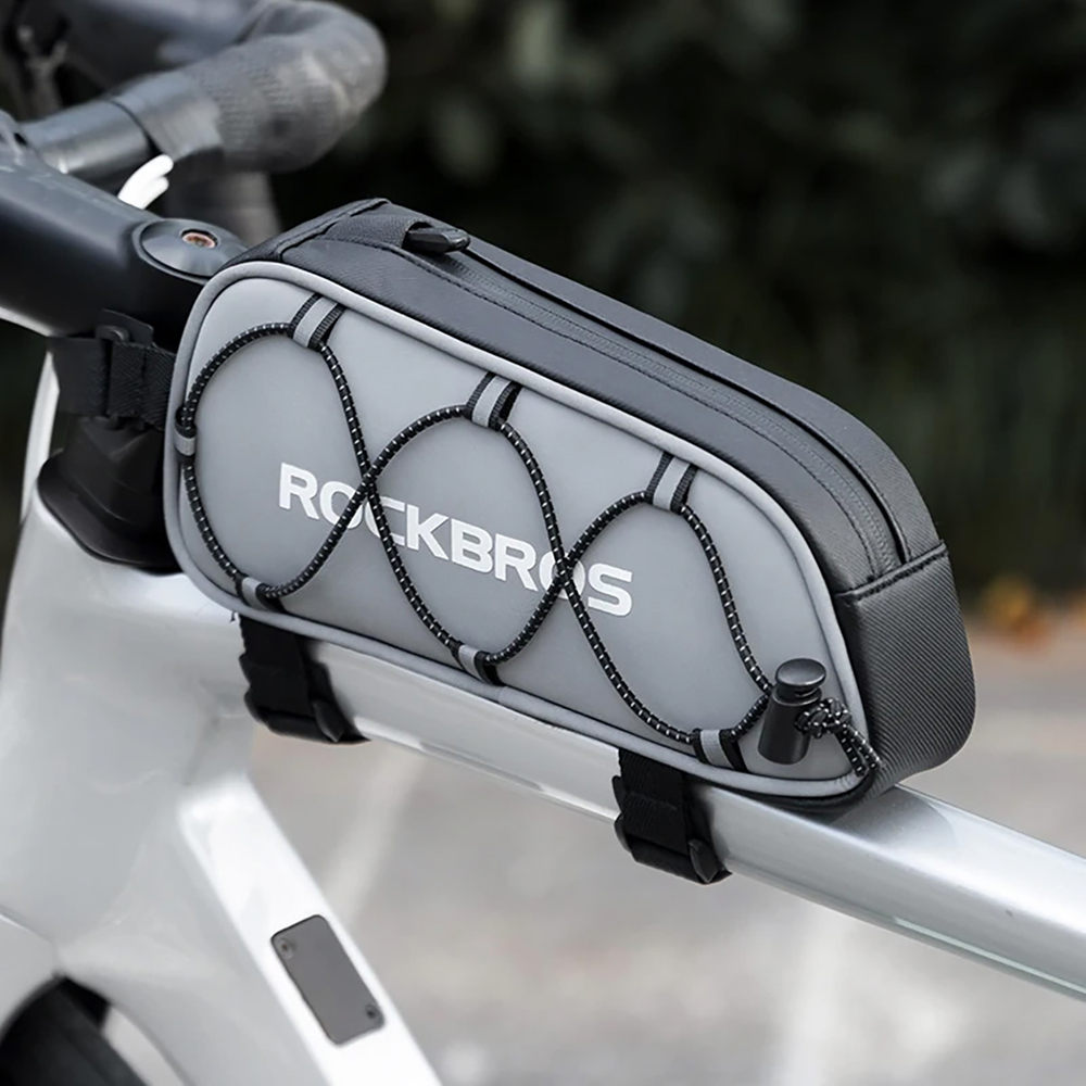 Rockbros 3012010901 bicycle frame bag 0.9 l - silver