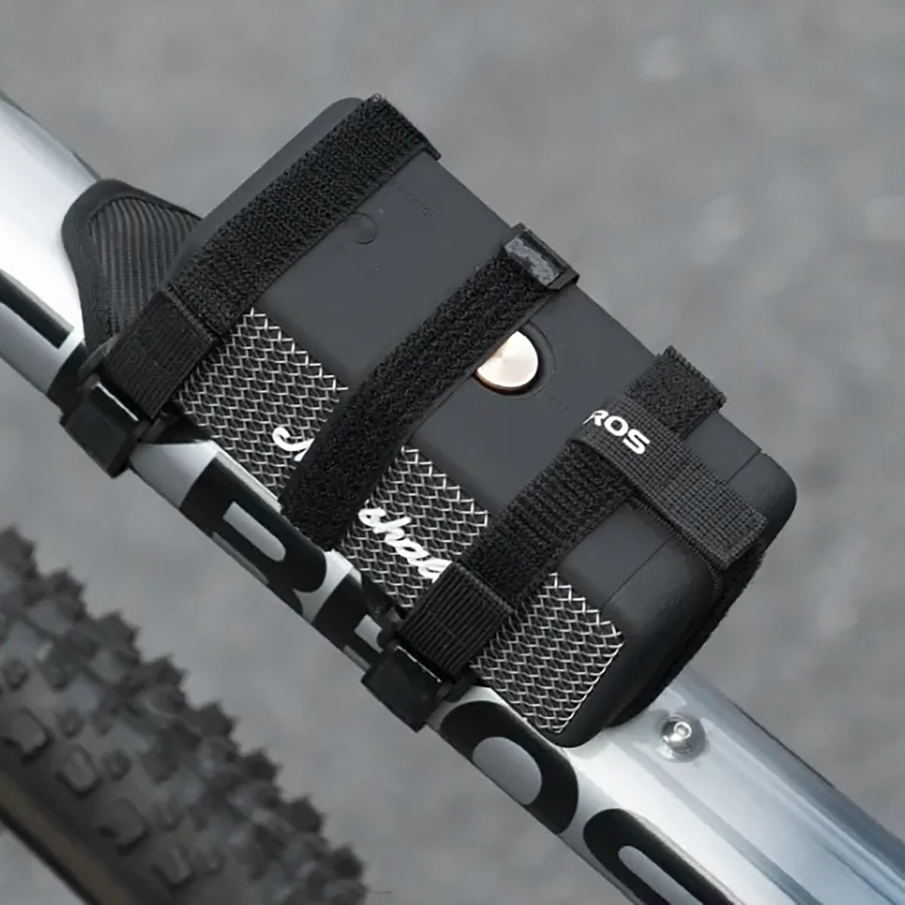 Rockbros 50210064001 Velcro Bike Strap for Bluetooth Speaker or Water Bottle - Black