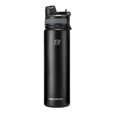 Rockbros 35210029002 thermal bicycle bottle for drinks 650 ml - black