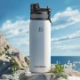 Rockbros 35210029006 thermal bicycle bottle for drinks 650 ml - white