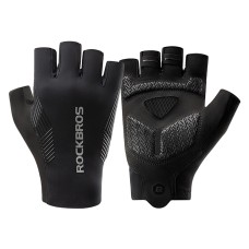 Rockbros cycling gloves spring/summer/autumn, short fingers, size: XXL - black