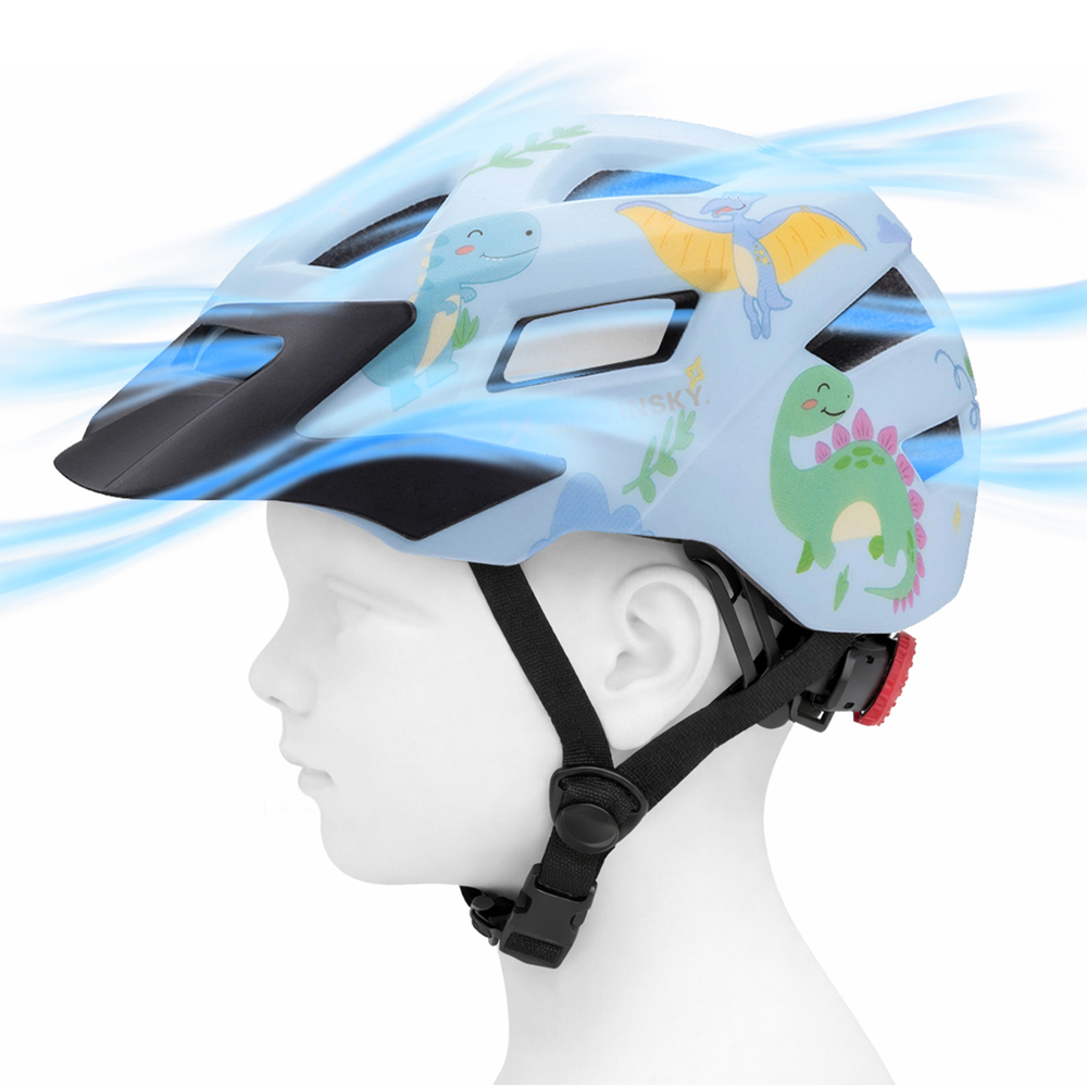Wozinsky Children's MTB Bike Helmet with Detachable Visor S - Light Blue
