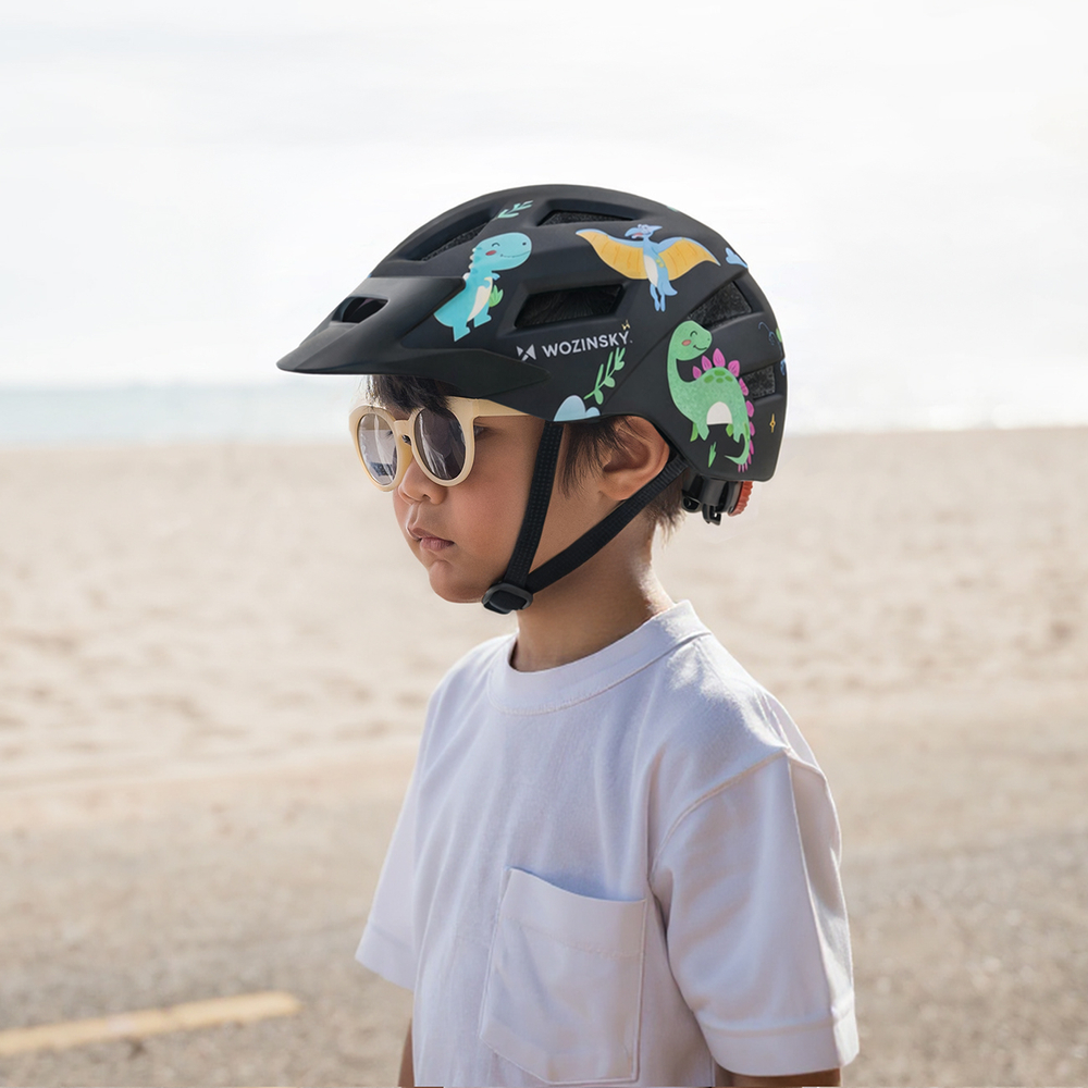 Wozinsky MTB Children's Bike Helmet with Removable Visor S - Black