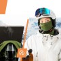 Qunature 13230023015 ski balaclava bike motorcycle balaklava size L - green