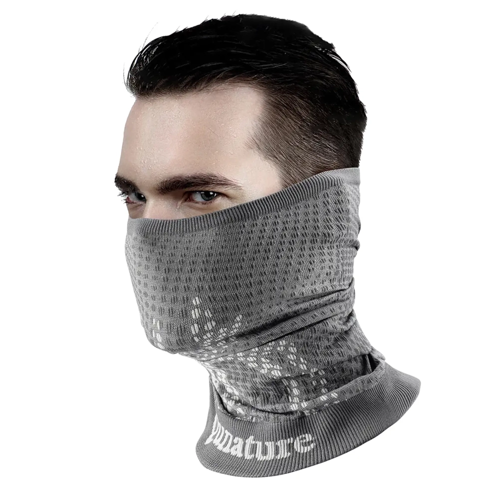 Qunature 11230014001 ski scarf, sports bandana, universal size - gray