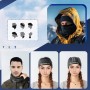 Qunature 11230014002 ski scarf, sports bandana, universal size - black