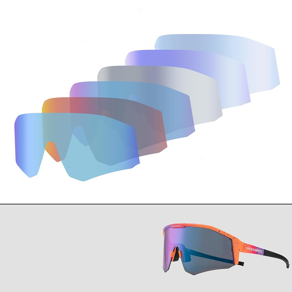 Rockbros SP297 polarizing cycling glasses - purple