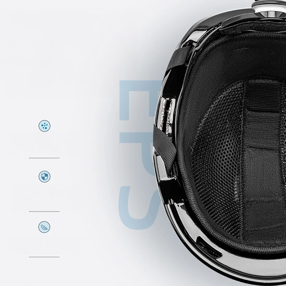 Qunature 10130003003 Ski Helmet with Earmuffs for Snowboard 58-61 cm - Black