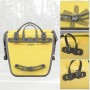 Rockbros AS-003-1Y waterproof bicycle bag with shoulder strap, front/rear mounting, 10-14l - yellow
