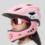 Rockbros TT-32001 Rabbit Children&amp;amp;#39;s Bike Helmet with Detachable Chin Size S (48-52) - Pink