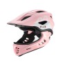 Rockbros TT-32002 Rabbit Children&amp;amp;#39;s Bike Helmet with Detachable Chin Size M (54-58) - Pink