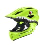 Rockbros TT-32004 Shark Children&amp;amp;#39;s Bike Helmet with Detachable Jaw Size M (54-58) - Green