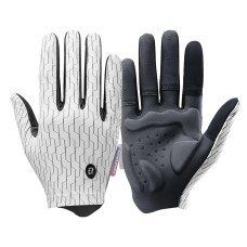 Rockbros sports gloves full spring-summer size M - white and black