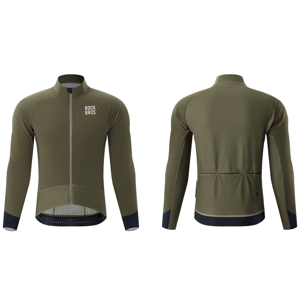 Rockbros YDWT014 Winter Fleece Double Layer Cycling Jacket Size XL - Green