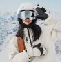 Qunature Panda Ski Gloves for Kids and Adults Size S - Black/White