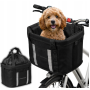 Wozinsky fabric bicycle basket large - black
