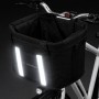 Wozinsky fabric bicycle basket large - black