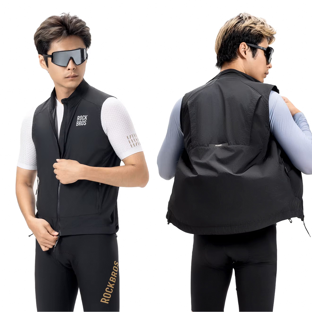 Rockbros YDMJ003 Windproof Vest Spring/Autumn Size L - Black