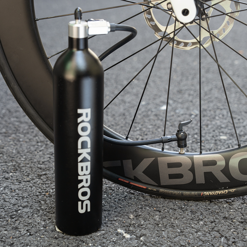 Rockbros Tubeless Tire Inflator 200 PSI 1.2l - Black
