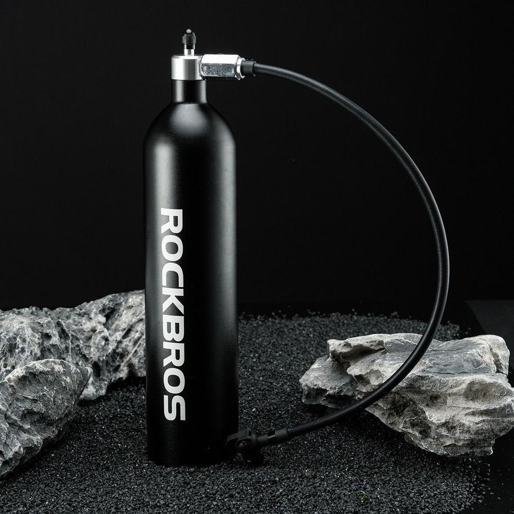 Rockbros Tubeless Tire Inflator 200 PSI 1.2l - Black