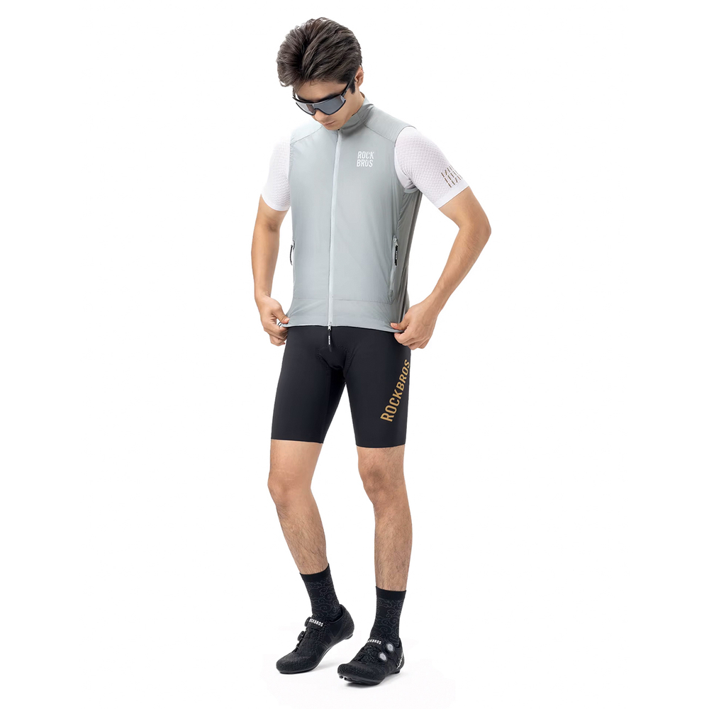 Rockbros YDMJ003 Spring/Autumn Windproof Vest Size S - White/Gray