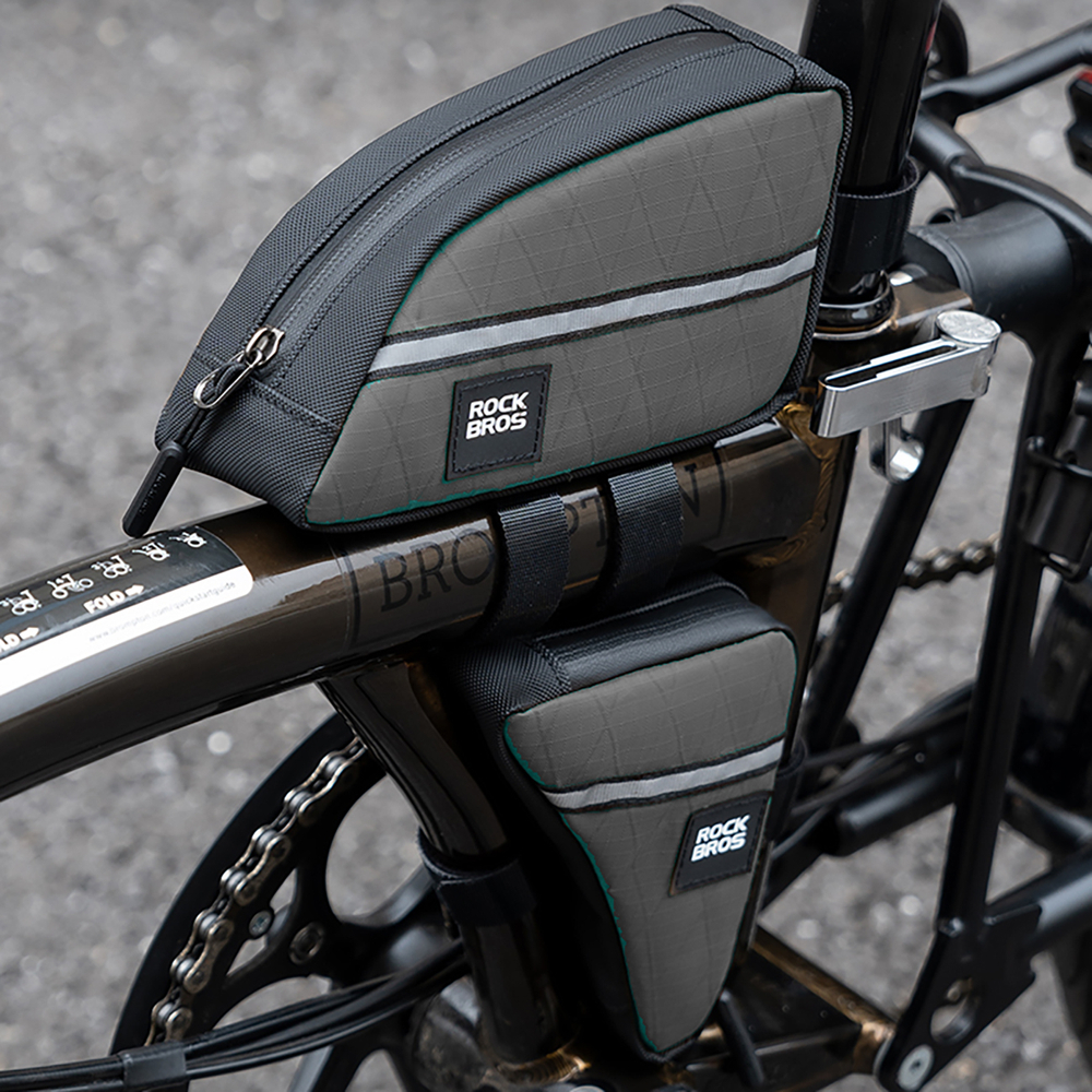 Rockbros Triangle Bike Frame Bag 0.8l - Brown