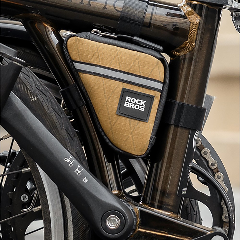 Rockbros Triangle Bike Frame Bag 0.25L - Brown
