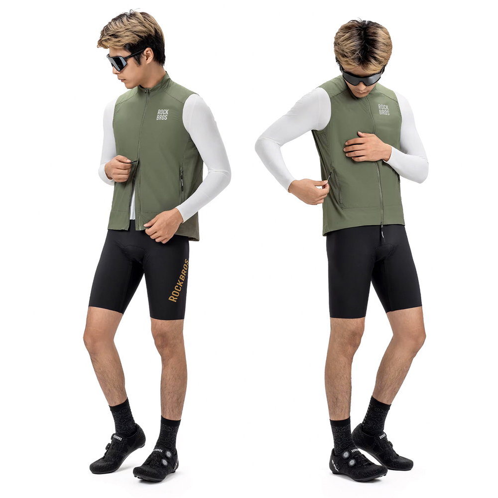 Rockbros YDMJ003 Windproof Vest Spring/Autumn Size S - Green