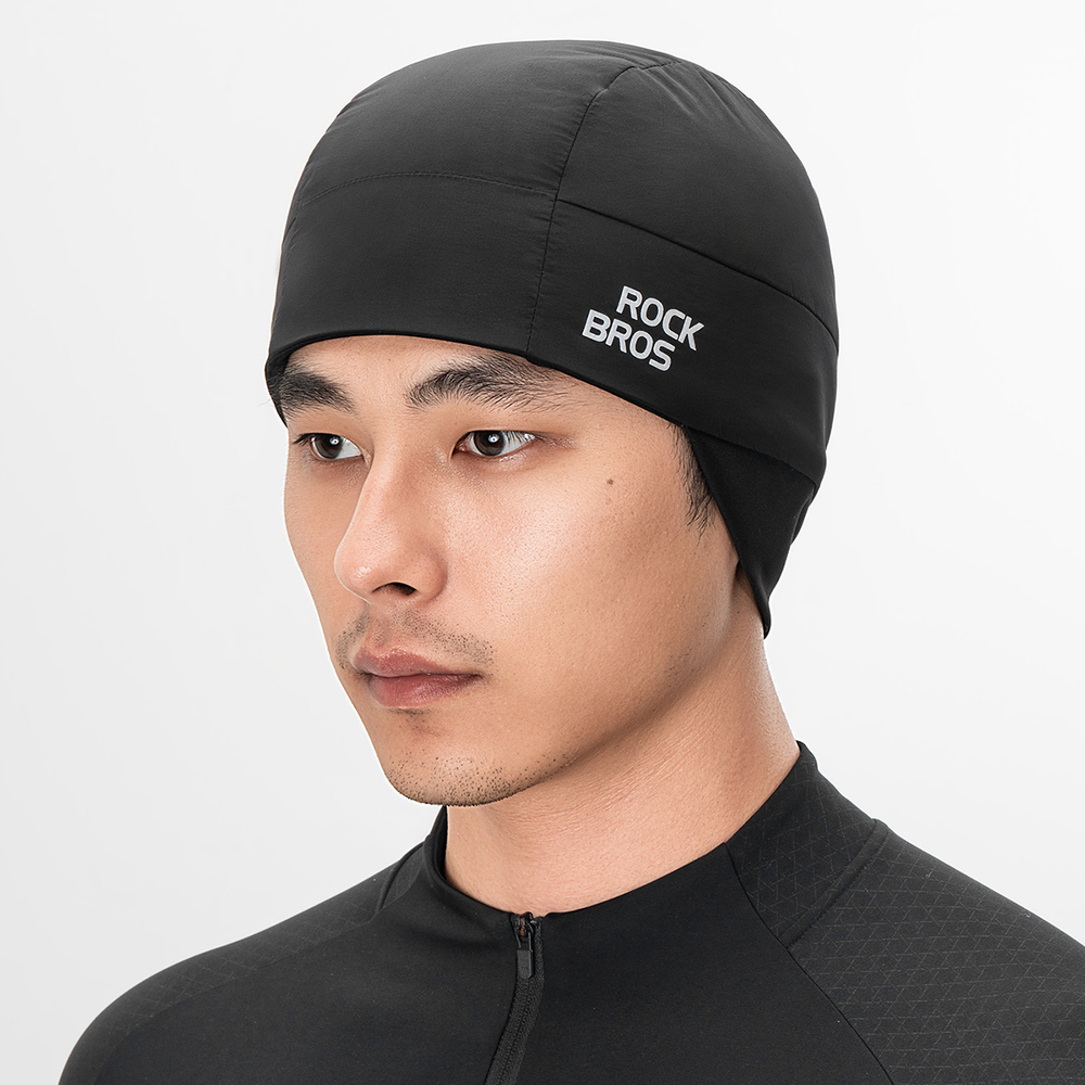 Rockbros M015 Winter Reversible Cycling Cap Size 54-61 cm - Black