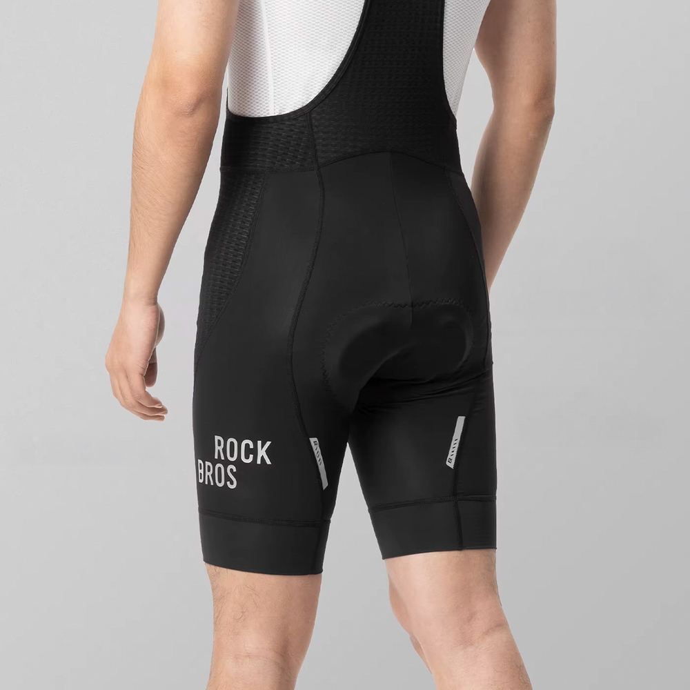 Rockbros YDDK009 Men&amp;amp;#39;s Cycling Bib Shorts with Pad Size XXL - Black