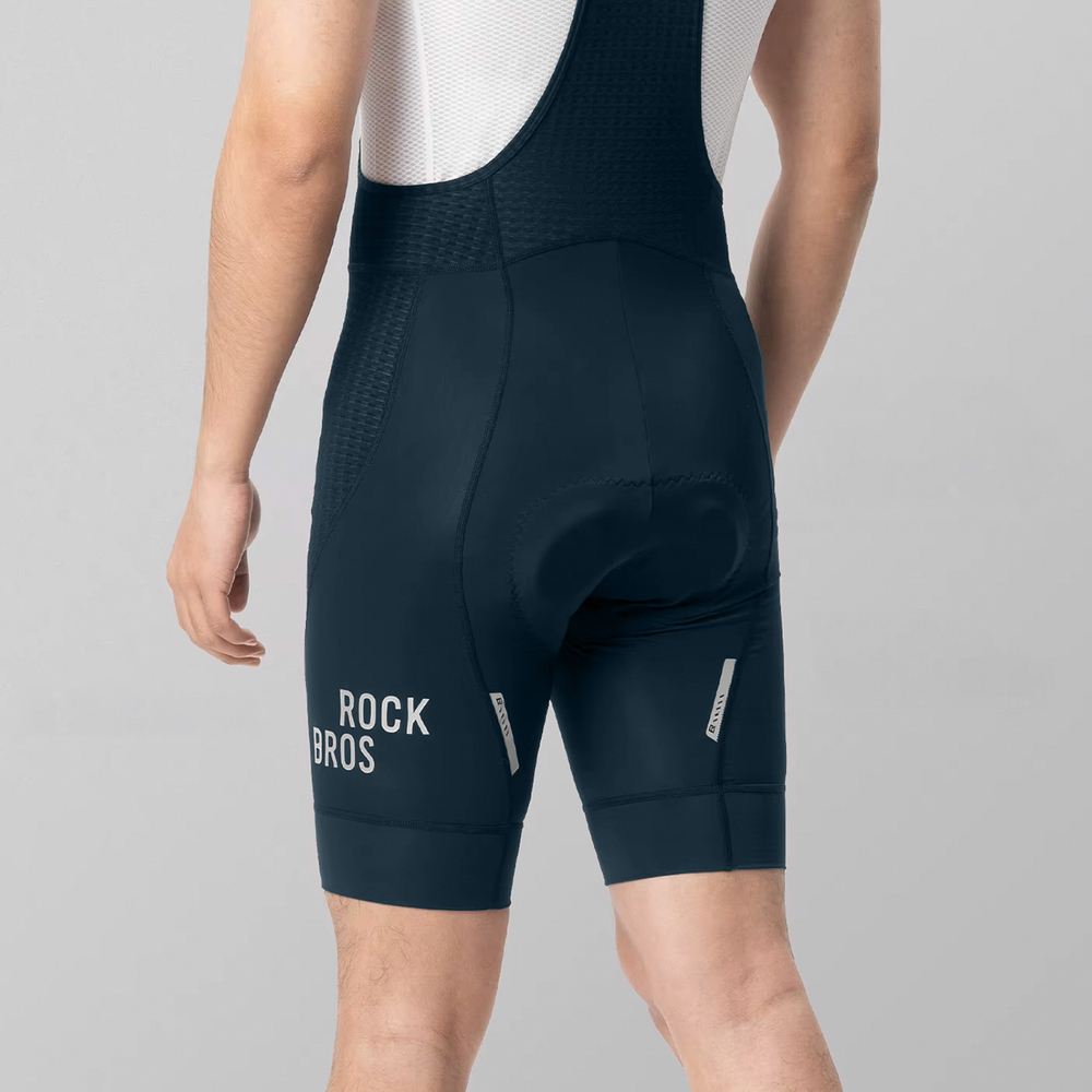 Rockbros YDDK009 Men&amp;amp;#39;s Cycling Bib Shorts with Pad Size XL - Dark Blue
