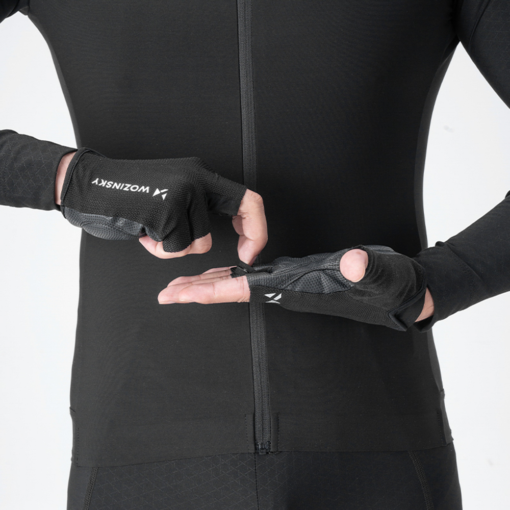 Wozinsky WRR-01M cycling gloves size M - black