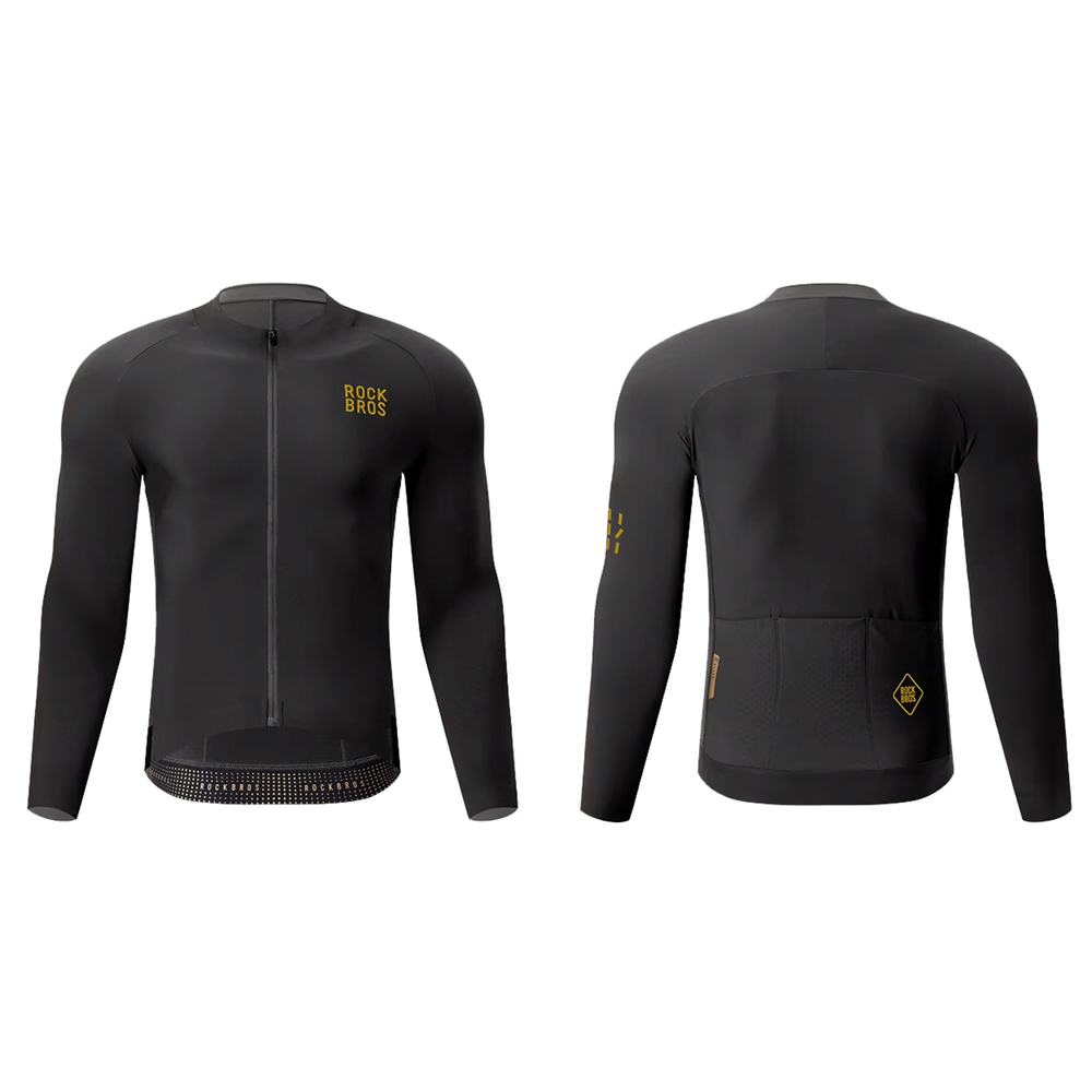 Rockbros YDWT020 Diamond cycling jersey spring/autumn/winter size XXXL - black