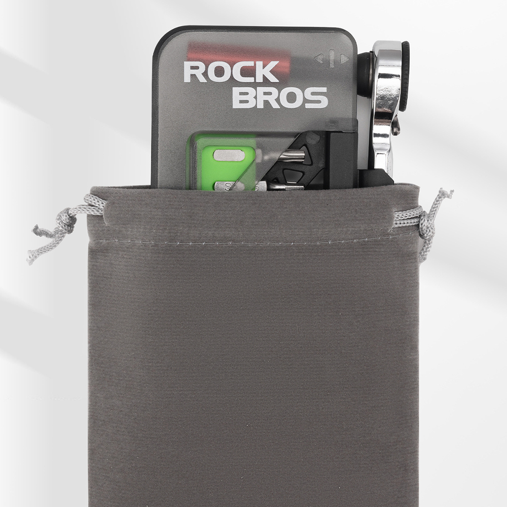 Rockbros Bike Tool Set with Mini Ratchet and Bits - Translucent Green