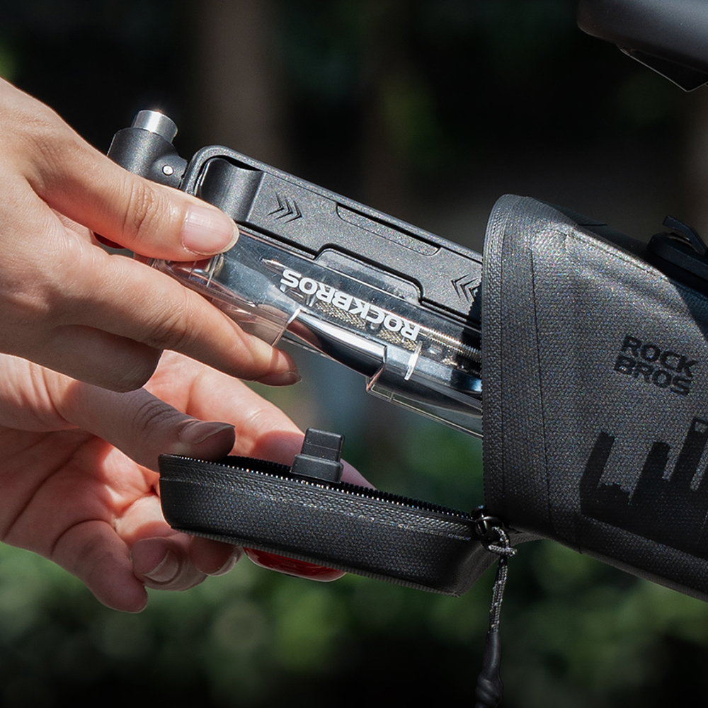 Rockbros Multitool Bike Tool Set with CO2 Pump and Ratchet Wrench - Black