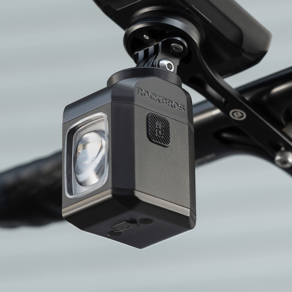 Rockbros M8 1600lm front bike light with remote control 10m rechargeable 4000 mAh - black