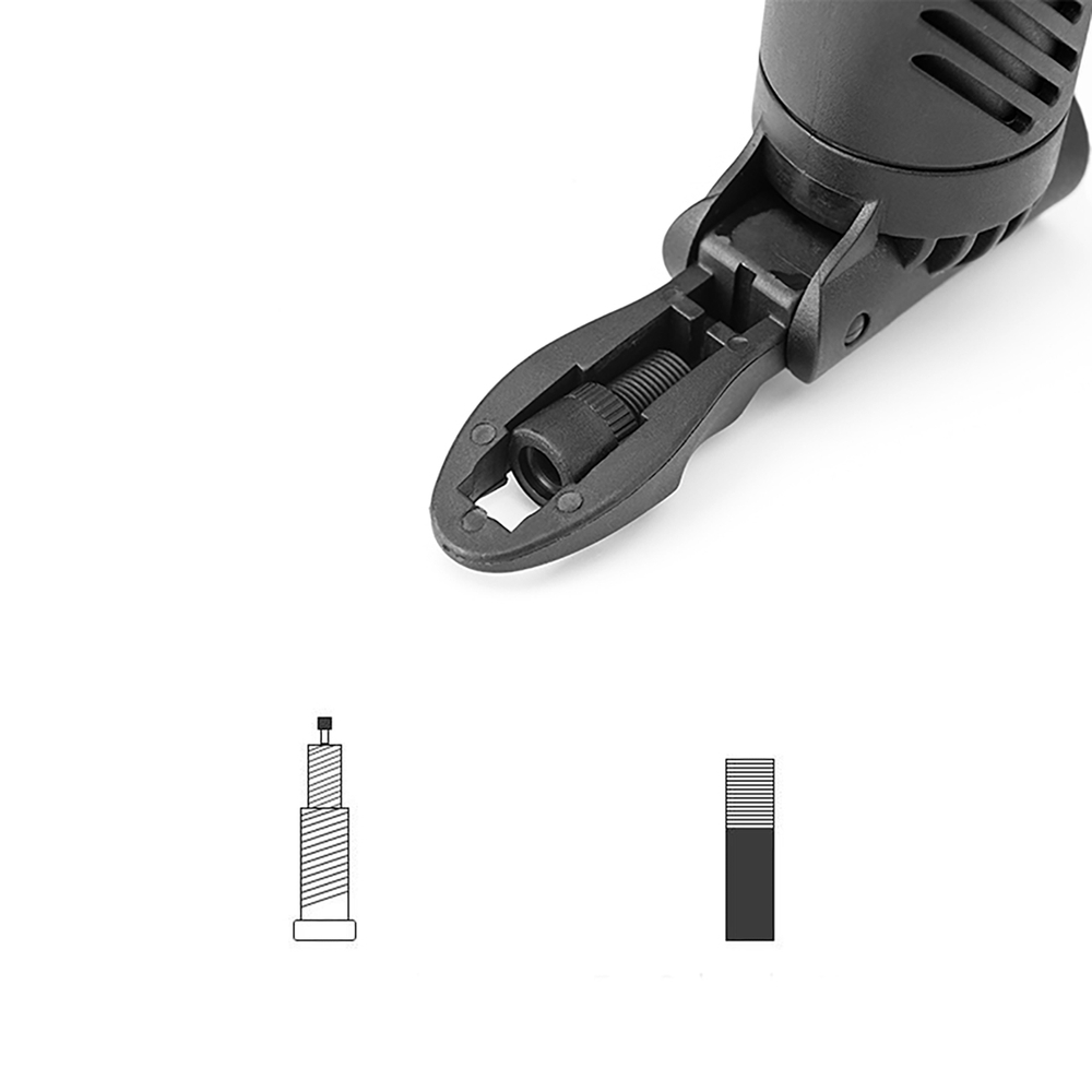 Wozinsky WMZ-01N tool kit, 16-in-1 bicycle multitool, pump, wrenches, inner tube kit - black