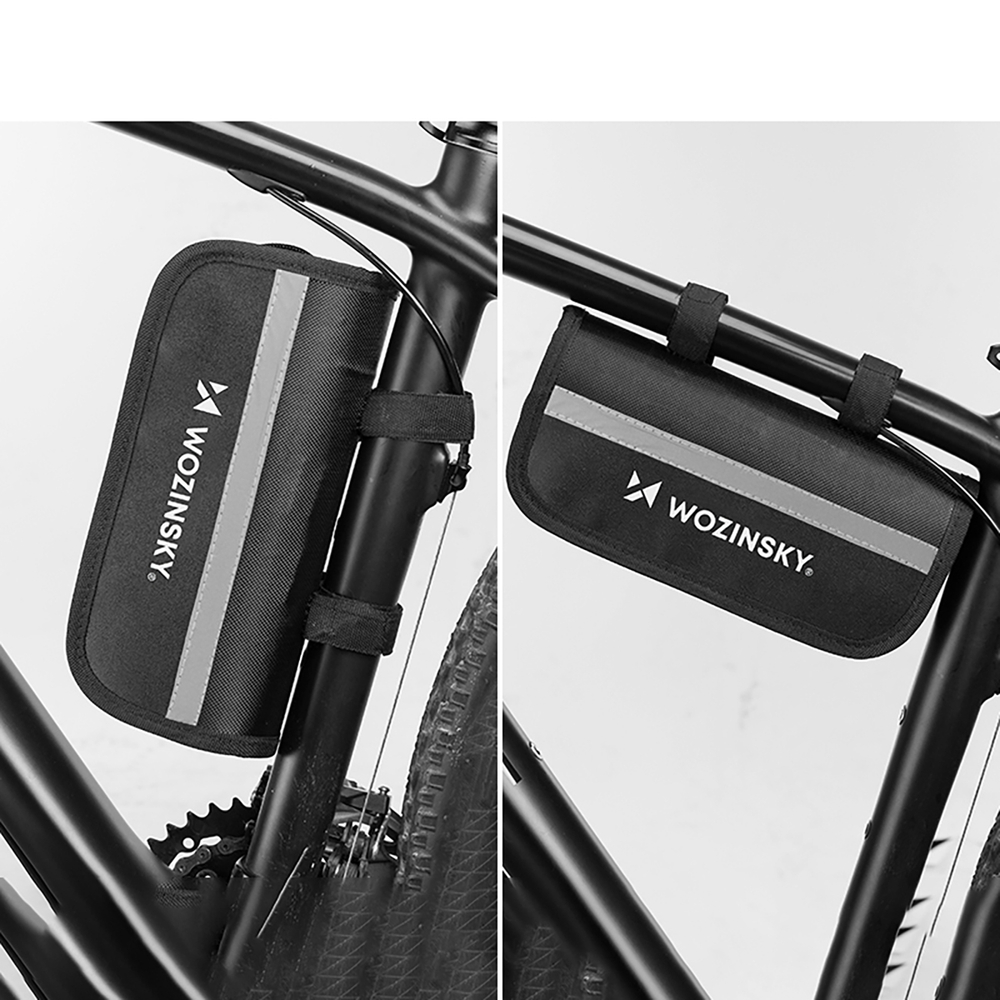 Wozinsky WMZ-01N tool kit, 16-in-1 bicycle multitool, pump, wrenches, inner tube kit - black
