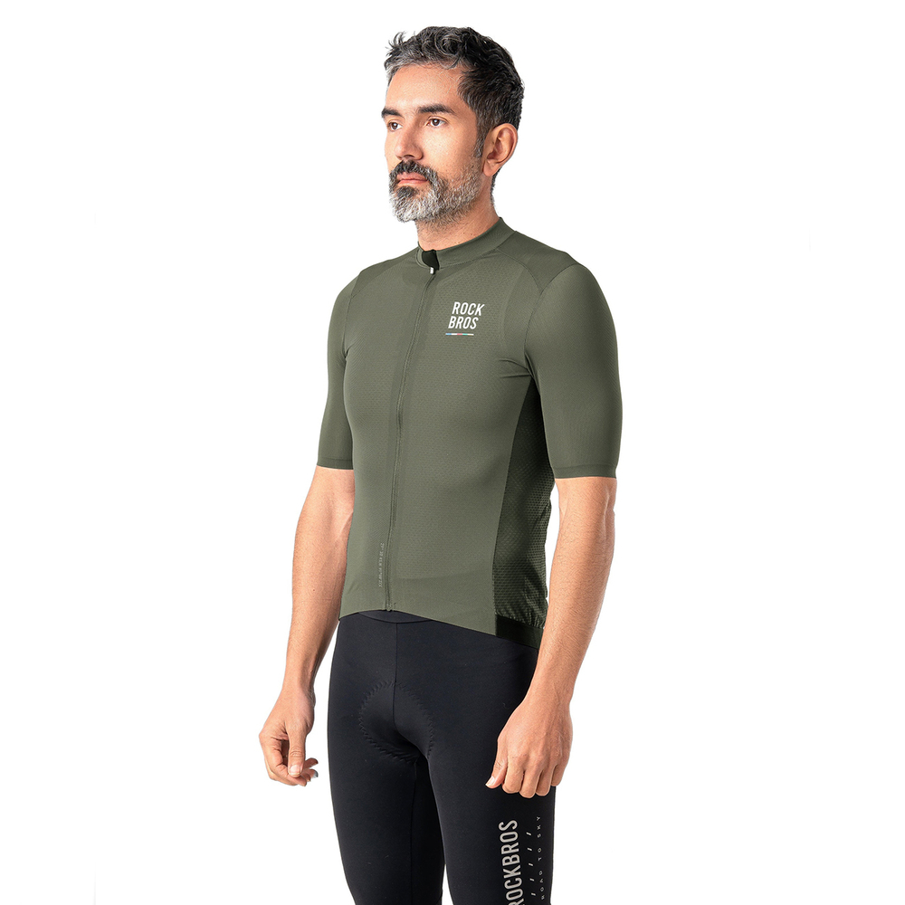 Rockbros 15220004003 ROAD TO SKY men&amp;amp;#39;s cycling jersey short sleeve M - green