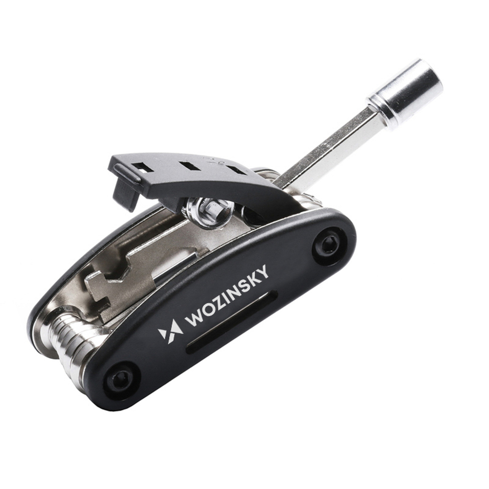 Wozinsky WWZ-01N 16-in-1 Multifunctional Bicycle Repair Tool Set - Black