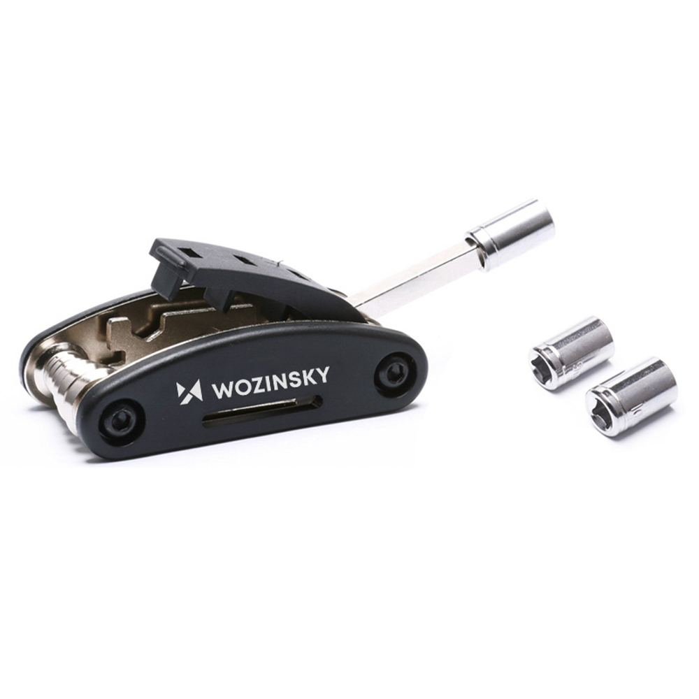 Wozinsky WWZ-01N 16-in-1 Multifunctional Bicycle Repair Tool Set - Black