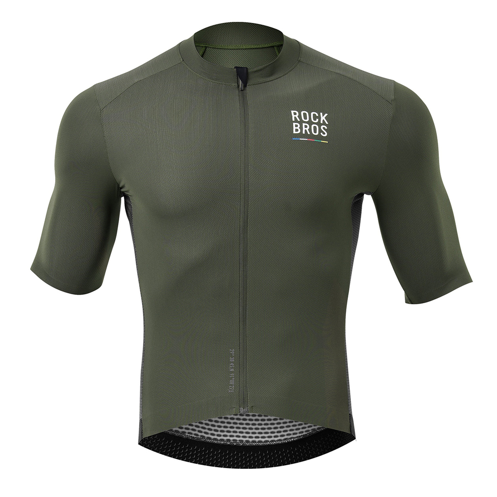 Rockbros 15220004004 ROAD TO SKY men&amp;amp;#39;s cycling jersey short sleeve L - green