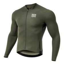 Rockbros 15220003003 ROAD TO SKY men&amp;amp;#39;s cycling jersey long sleeve M - green